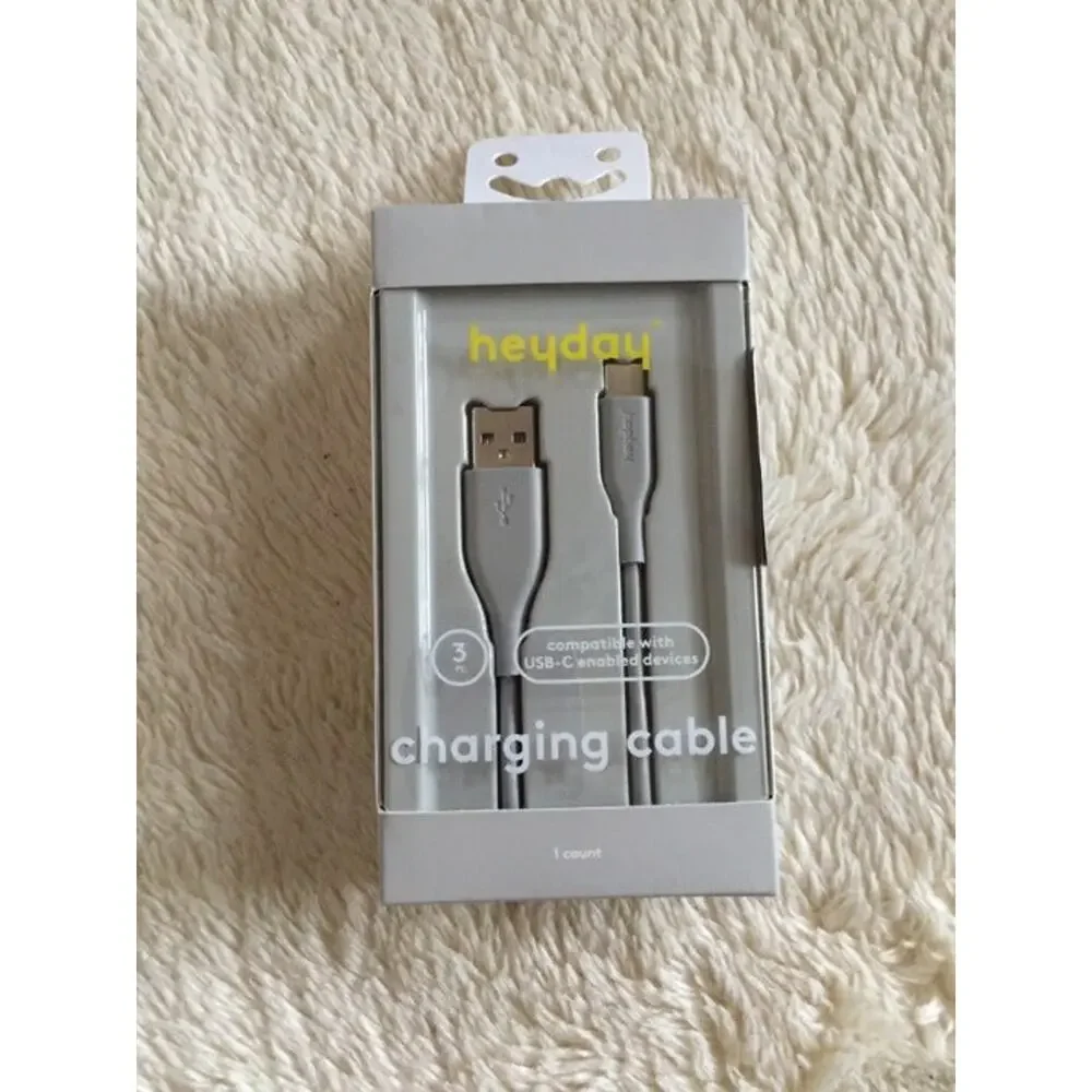heyday™ 3' USB-C to USB-A PVC Round Cable - Wild Dove